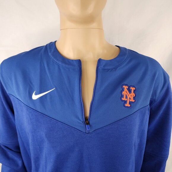 Nike New York Mets Authentic Collection UV 1/4 Zip Pullover XLarge XL New Mens - Picture 2 of 12